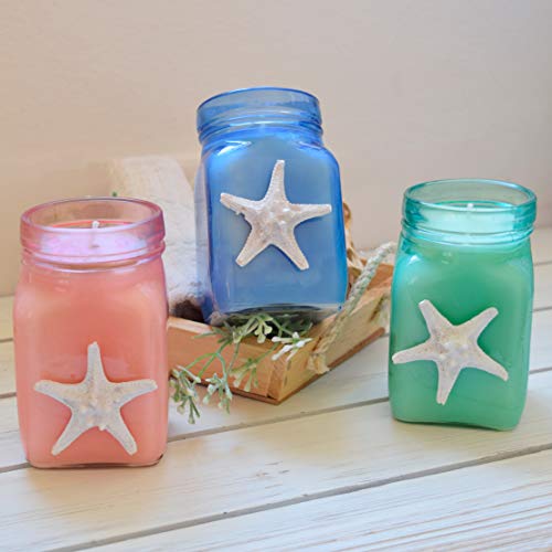 Bb Candles Mermaid Shore Artisan Hand Poured Candle, Natural Soy Wax Candle, Fragrant Coastal Candle With Strong Scents, 8Oz, 50+ Hours Burn Time (Ocean Tide Scent, Blue Jar) #TOP5