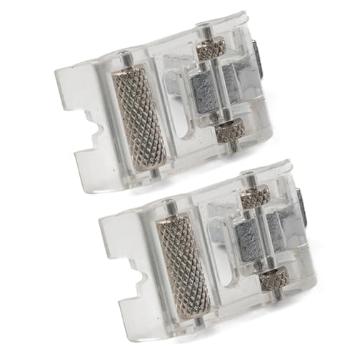 2 Piezas Pie Prensatelas con Rodillo para Máquina de Coser miniatura 5