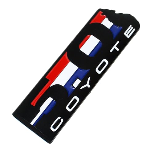 Image of 2Pc 5.0L Coyote Engine Emblem Coyote Badge 3D Sticker Nameplate (Black)