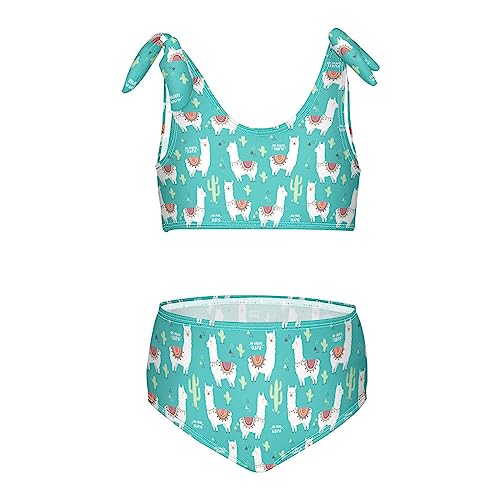 Image of CaTaKu Girls Two Piece Swimsuits Toddler Bathing Suits Bikini Set Summer Beach Swimwear for Girls Size 3-12T