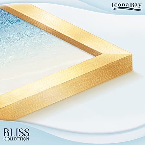 Icona Bay - 7x5 Goldener Bilderrahmen - Moderner Stil Engineered Wood Rahmen - Tischaufstellung oder Wandmontage - Bliss Collection – Ansicht 4