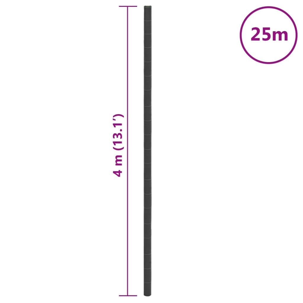 vidaXL Agrowłóknina antychwastowa, czarna, 4x25 m, PP
