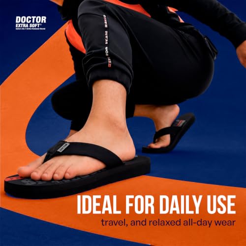 Image of DOCTOR EXTRA SOFT Slipper Care Orthopaedic and Diabetic Super Fitting Comfort Doctor Slipper, DR. Slipper, Flip-Flop, Slides and House Slipper for Men's Men's-FeelGood-D-31