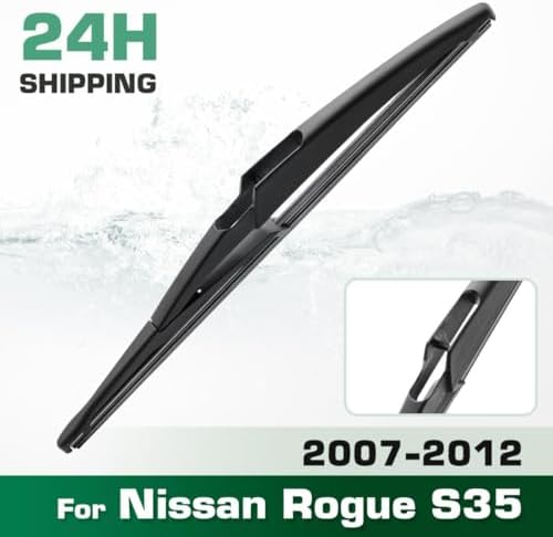 HYFJM リアワイパーブレードアーム ワイパー ブレード 日産ローグ S35 2007-2012 交換用 天然ゴム製バヨネット 取