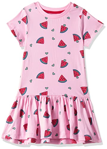Image of T2F Girls Cotton A-Line Knee-Length Casual Dress