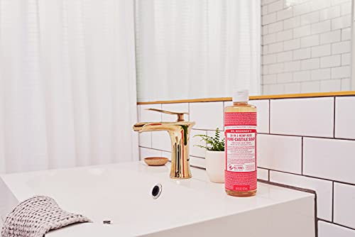 Dr. Bronner's - Pure Castile Liquid Soap Rose 475 ml, Black, 475 ml (Pack of 1) - Image 3