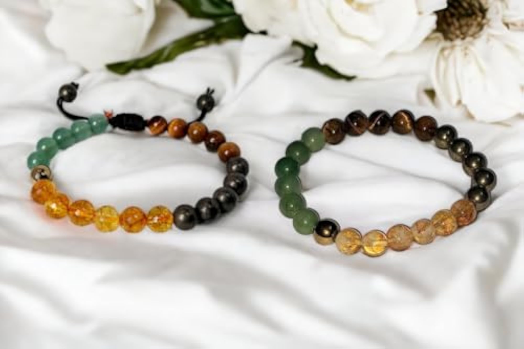 Money Magnet Bracelet - Natural Gemstone Adjustable Unisex