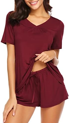Avidlove Women's Shorts Pajama Set Short Sleeve Sleepwear Nightwear Pjs Holiday Pajamas for Women S-XXL