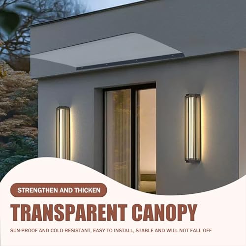 Toldos para ventanas con canalón integrado y cubierta protectora transparente 2