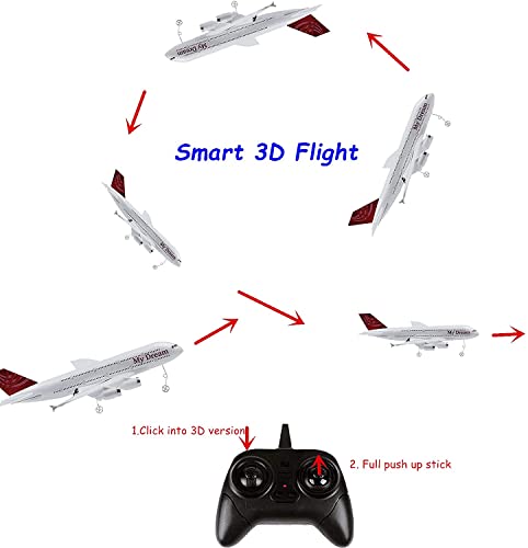 Landbow Remote Control Airplane – 2.4Ghz 3 Channels Rc Plane Ready To Fly, 410Mm Wingspan 6-Axis Gyro Rc Airplane For Kids & Adults, Stability Flight Rc Aircraft For Beginner #TOP2