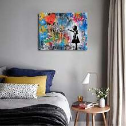 Impression sur toile graffitis pour salon moderne et branché - 3