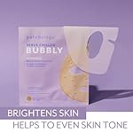 Patchology Brightening Gel Face Mask with Resveratrol and Niacinamide Bubbly - hydrogel Face Mask protects and brightens face while supporting an even skin tone. 1 count. - Image 2