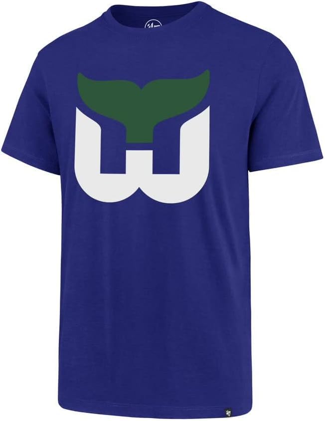 47Hartford Whalers Men's Imprint Super Rival T-Shirt (as1, Alpha, l, Regular, Regular, Royal Blue)