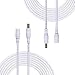 Liwinting 2pcs 1m RGB LED Extension Cable 4 Pin LED Strip Connector LED Ribbon Cable for SMD 5050 3528 2835 RGB LED Strip Light w/ 4x Male to Male 4-Pin Connectors (1m/3.3ft)