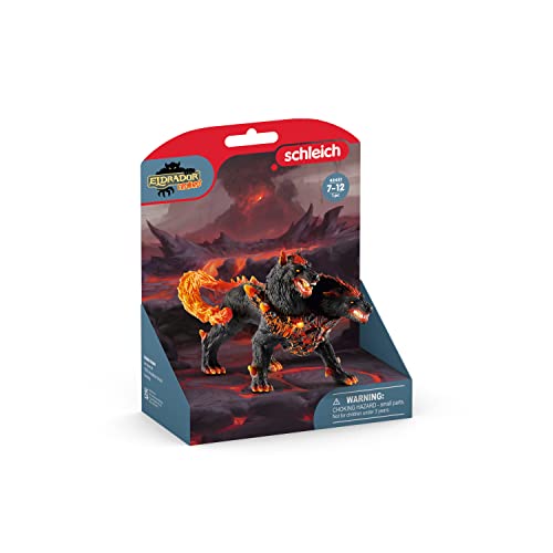 Schleich Eldrador Creatures, Lava Monster Mythical Creatures Toys For Kids, Hellhound Action Figure, Ages 7+ #TOP5