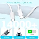 10FT iPhone 16e Charger Fast Charging,2Pack 20W USB C Apple 16e 15 Pro Charger Block & 10Foot Long USBC Woven Cable Cord for iPhone 16/16e/16 Pro Max/16 Pro/16 Plus/15/15 Pro Max/15 Plus/iPad Pro 12.9 - Image 5