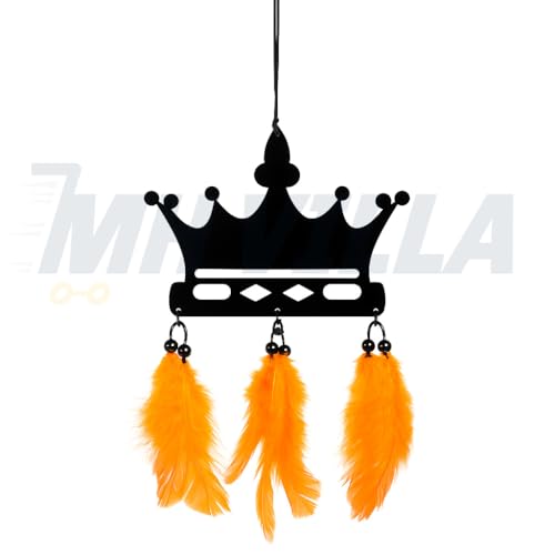 Image of Car Hanging Accessories: Radha Krishna Spiritual Acrylic Decor for Car, Home and Office Desk Decor Accessories (King-CAR-Hang)
