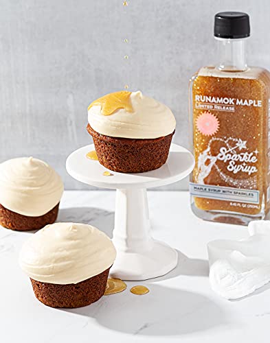 Runamok Sparkle Syrup - Authentic & Pure Vermont Maple Syrup With Sparkles | Natural Sweetener | Great For Pancakes, Beverages, Fresh Fruit & Dessert Toppings | 8.45 Fl Oz (250Ml) #TOP1