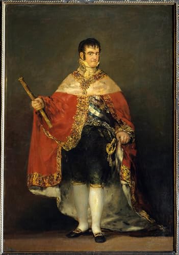 Peinture Francisco De Goya portrait royal tableau graffiti art mural premium