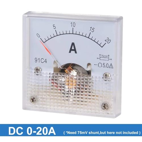 Milliampèremètre 100mA CC ampèremètre analogique 91C4 de 45mm