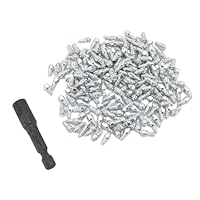 Winterreifen Spike Set 100 Stück Anti Rutsch Stahlspikes für Motorrad Off Road Roller Winterausrüstung Reifen Spikes Spike Set Winter Robustes Spike Set für Winterreifen