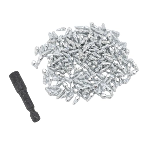Winterreifen Spike Set 100 Stück Anti Rutsch Stahlspikes für Motorrad Off Road Roller Winterausrüstung Reifen Spikes Spike Set Winter Robustes Spike Set für Winterreifen