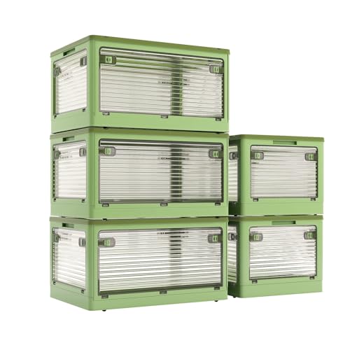 Aroya Storage Box with All Directions, Width 18.9 x Depth 14.2 x Height 9.4 inches (48 x 36 x 24 cm), Capacity 13.8 gal (38 L), Foldable, Clothes Organizer, with Wheels, Storage Case, Clothes Storage,