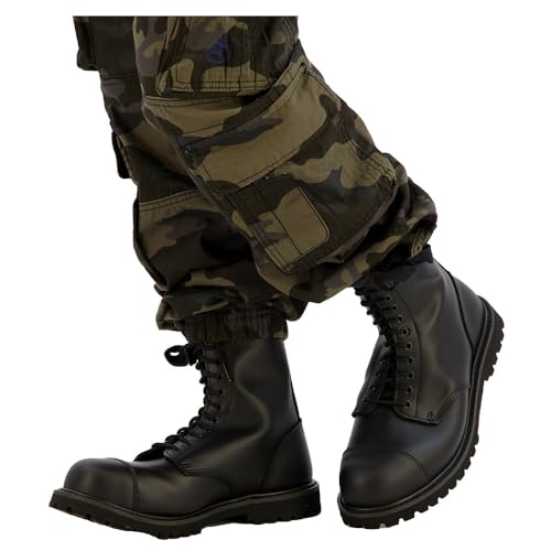 Brandit Phantom 14 Eyelet Boots, Combat Boot Unisex - Adulto, Nero, 42 Eu - 2