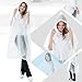 SWOGAA 2 Stück Regenponcho Damen Herren Wiederverwendbar EVA-Regenmäntel für Erwachsene Robuster Regencape Atmungsaktiv Regen für Survive, Fahrrad, Wandern, Camping, Angeln, Konzert, Stadion, Festival
