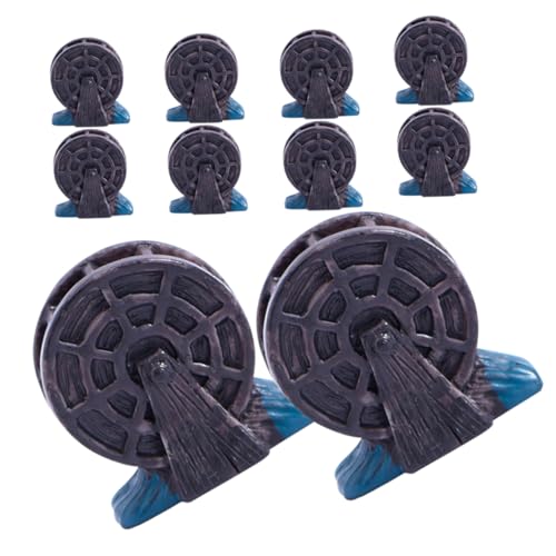Wasserrad Krippe 23 HEMOTON 10stücke Miniatur-wasserrad Modell Für Garten Landschaft...