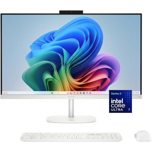 Image of HP OmniStudio 27 FHD Touchscreen All-in-One Desktop, Intel Core Ultra 7 355 (2026), 16GB DDR5 RAM, 1TB SSD, AI PC, Wi-Fi 7, Windows 11 Pro, Wireless Keyboard & Mouse