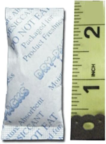 Silica Gel Desiccants Packets - 1" X 2 3/8" - 3 Gram Packs - 10 Packets of Silica Gel - Dry-Packs Brand!