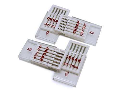 ALFA Set of 4 Assorted Needles NO.80/90/100/110 for Sewing Machines, grey - Image 2