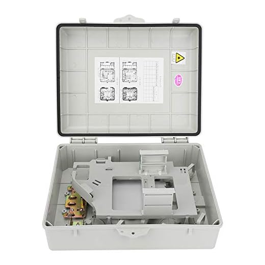 FAMKIT Väggmonterad Optisk Fiber Terminal Box 16 Kanal Plast 1 till 16 Optiska Splitterboxa