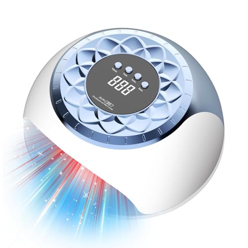 2025 Upgrade Nagelpil Lasergerä【Intelligente Zeitsteuerung 3/5/7/10min】mit Zeitanzeige Zusammenklappbar - Für unterwegs/im Freien, zum Mitnehmen Laser(blau)