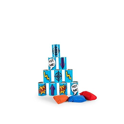 BuitenSpeel B.V. GA131 Dosenwerfen Kinder, Blau