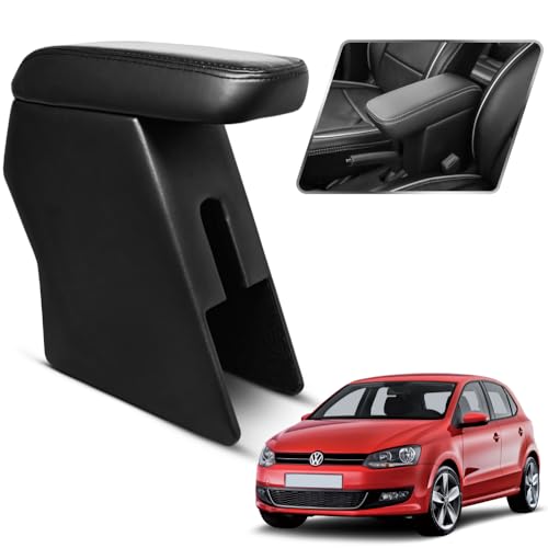 Image of High-End Armrest with Enhanced Comfort & Hidden Storage for Volkswagen Polo /Ameo (Black)