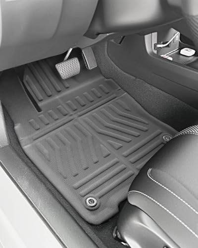 Image of Car Floor Mats for Honda Civic 2016-2021 3 PCS XPE 10th Gen Civic Accessory | Smart Package Factory Direct TPE Material All Weather Easy-install Odorless Waterproof No Trim Non-slip Easy-clean