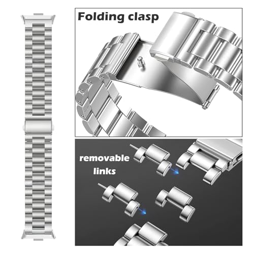 Correas metálicas reemplazo Xiaomi Redmi Watch 5, 2 pack miniatura 2