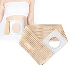 Heagimed Ostomy Hernia Belt, Breathable Stoma Hernia Belt with Stoma Opening for Stoma Bags to Prevent Parastomal Hernia, Size M