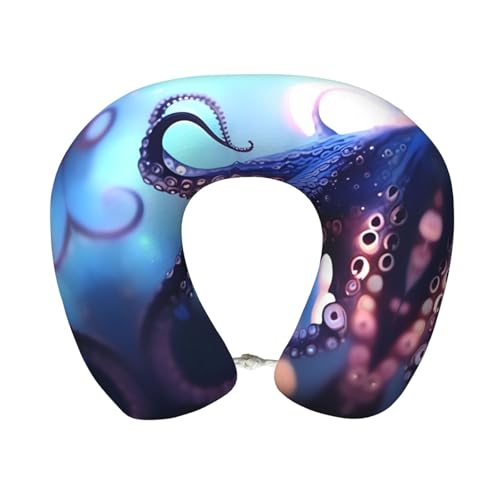 Almohada de espuma viscoelástica para viaje U miniatura 1