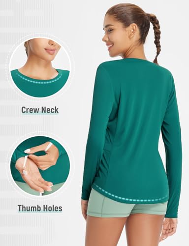 baleaf Women's Sun Shirt UV Protection Shirts Rash Guard Pockets SPF UPF 50+ Quick Dry Long Sleeve Clothing4
