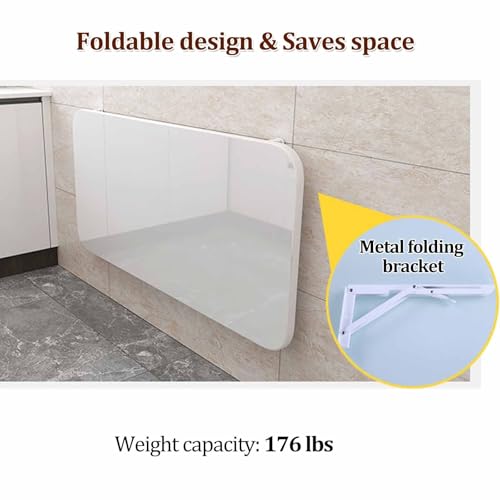 Table pliante murale durable avec supports de qualité supérieure - 6