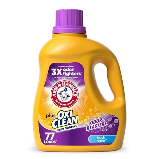 ARM & HAMMER Plus OxiClean Odor Blasters Fresh Burst, 77 Loads Liquid Laundry Detergent, 100.5 Fl oz