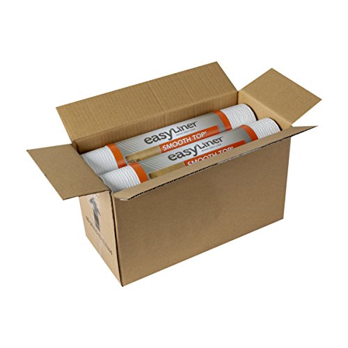 Duck Smooth Top Easy Liner Shelf Liner, 12 Inch X 10 Feet (6 Rolls), White #TOP4