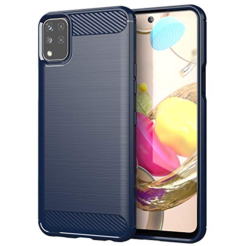 BAIDIYU Funda para LG K42, Antiarañazos, Funda Parachoques TPU Delgada Prueba Golpes, Protección Flexible, Funda Carcasa para LG K42.(Azul)