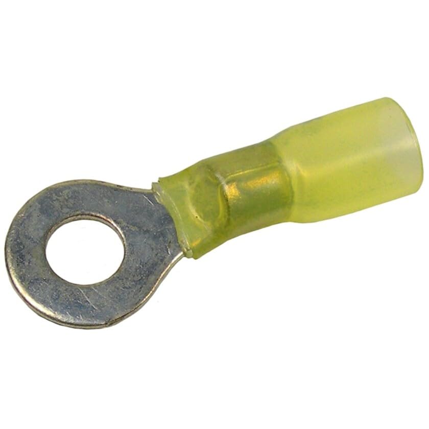 Pico 2232G 12-10 AWG Electrical Wiring Heat Shrink 1/4" Ring/Eye Terminals 25 Per Package