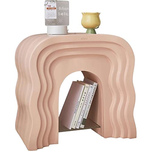 Table basse petite table de chevet rose pour optimiser le rangement des petits espaces - 2