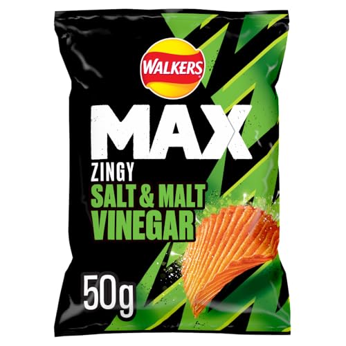 Walkers Max 24xSalt & Malt Vinegar 50G (Case 24)