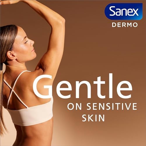 Sanex Antitraspirante roll on dermo sensibile 50 ml confezione da 6, deodorante per pelli sensibili, 0% di alcol o etanolo, (6x50 ml) (la confezione può variare)